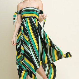 Umgee Off Shoulder Midi Dress NEW!!